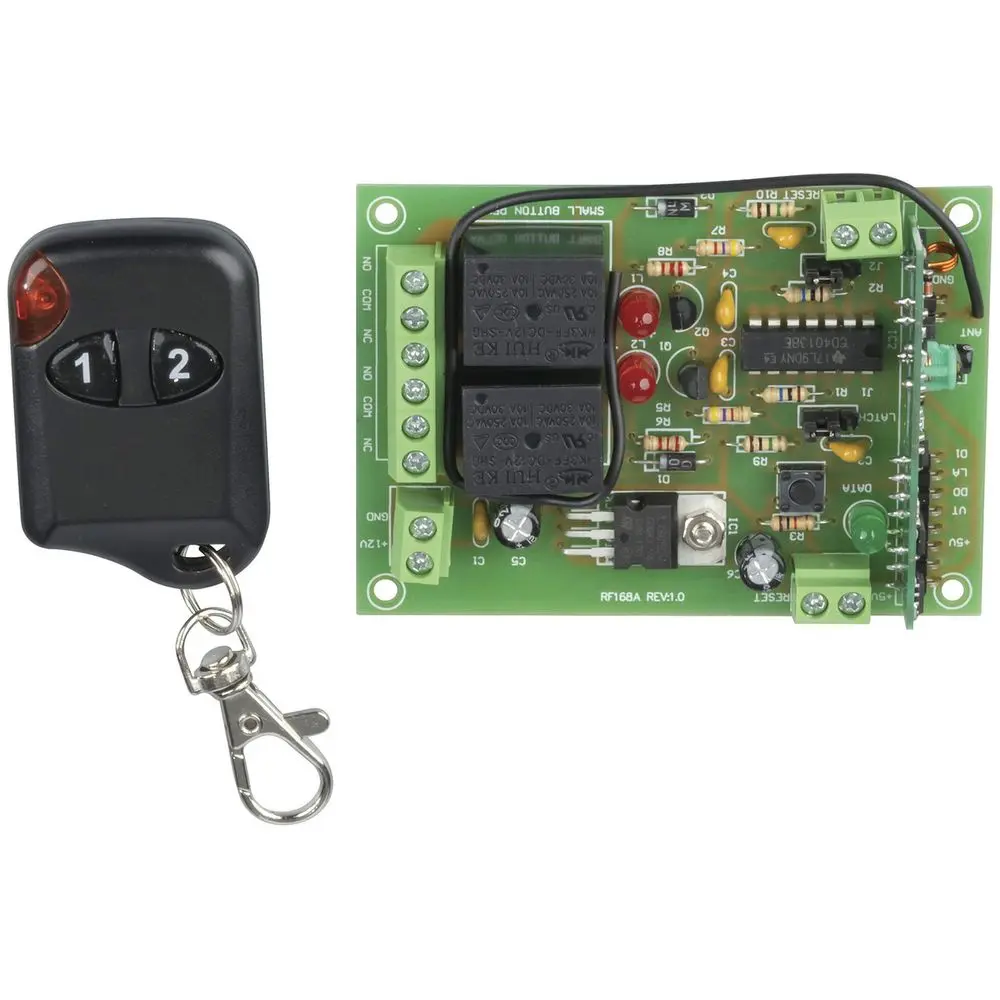 Two-way remote-control relay board used to control an authorised electrical release