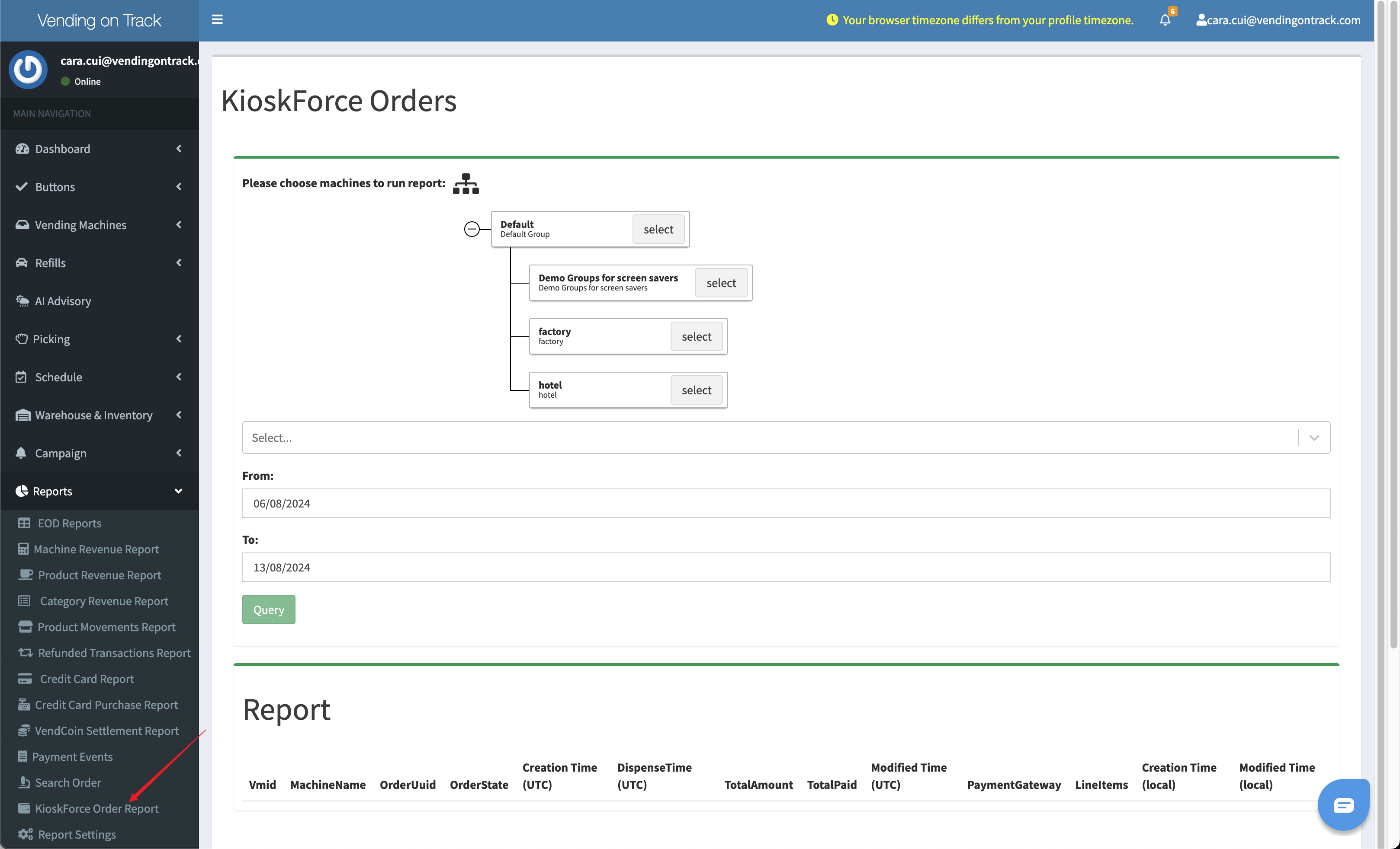 KioskForce report